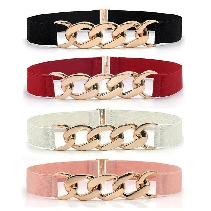 Ceinture Large Femme Ceinture Large élastique Pour Femme - Boucle Dorée - Largeur 6cm - Style Moderne Ceinture UK Artandcraftsuk