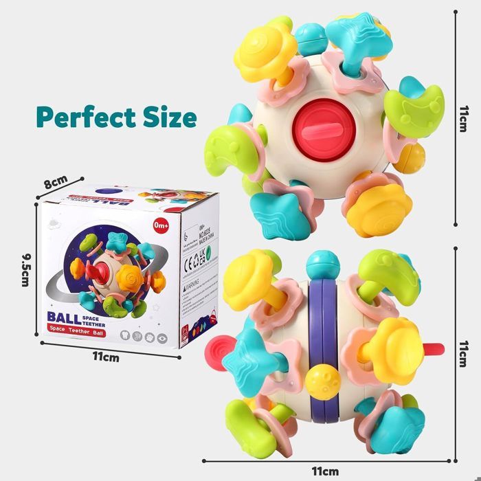 Jouet Bebe 6 Mois et Plus,5 en 1 Jouet Montessori,Jeux Sensoriel Bebe avec Tri de Formes et