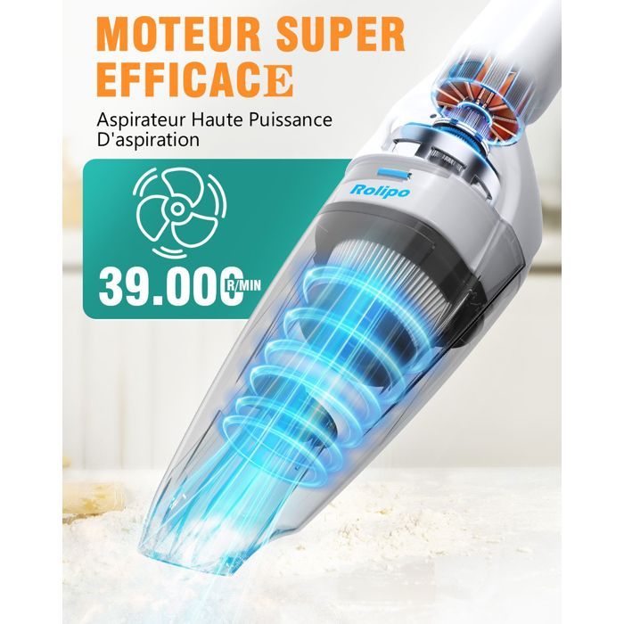 Aspirateur Voiture, Aspirateur De Table 15000 Pa, Haute Puissance 2