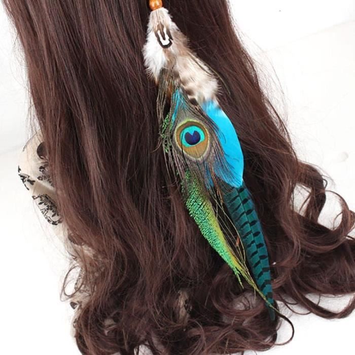 Boho Plume Pince À Cheveux Hippie Extensions De Cheveux Indien Plume — free download
