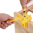 Forets de perçage de gabarit de goujonnage Oodworking, guide de perçage à main en plastique à impact élevé, outils de scie-3