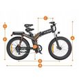 Vélo électrique pliant ENGWE X24 24*4.0 pouces 750W 48V 29.2Ah - Noir-3