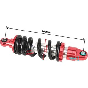 Amortisseur Arrière Réglable Pour Moto - 270 Mm Ou 300 Mm - Noir/Argent - Amélioration Conduite Et Confort