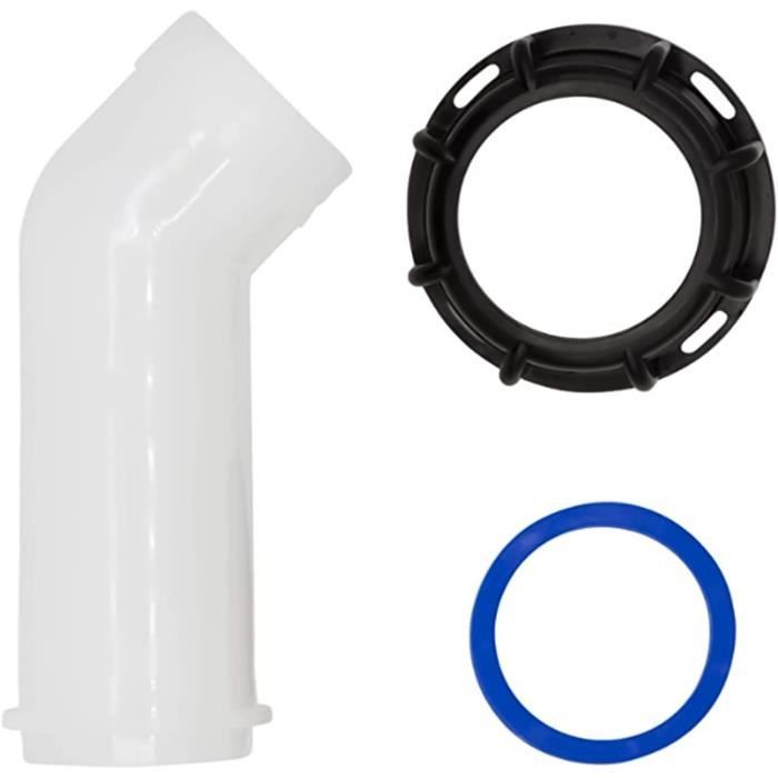 Ej.Life 3pcs Bec De Vidange Avec Ecrou IBC 1000L 60mm Buse De Réservoir D'eau Raccord De Vanne Extension Buse De Tuyau Adaptateur IBC Réservoir D'eau Bec De Robinet A