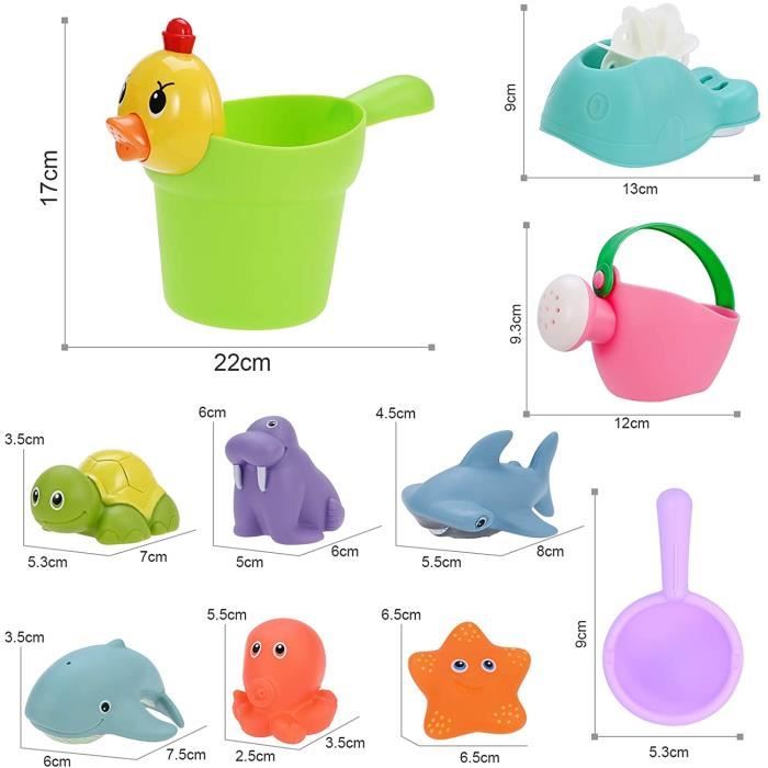 20pcs / lot Kawaii Jouets de bain pour bébés Insectes animaux ABS doux  Cadeau pour enfants - Cdiscount Jeux - Jouets