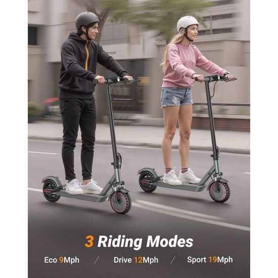 Trottinette électrique Adulte RZ1000 - 2x1200W, Autonomie 35-70 Km, Batterie 48V 24Ah, Pneus 10.5" Tout-terrain, Pliable