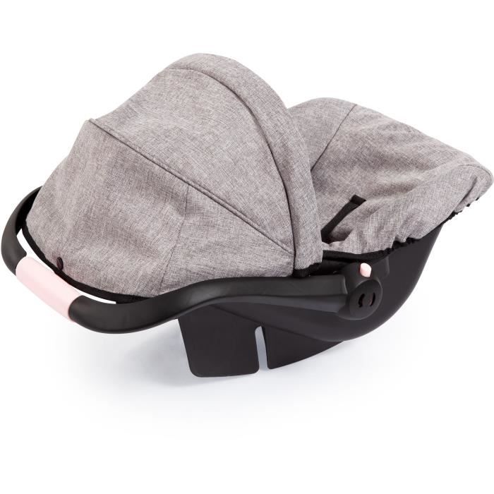 Bayer Design Siège Auto De Poupée Avec Pare-Soleil Et Ceinture De Sécurité - Accessoire Poupon Jusqu'à 46 Cm