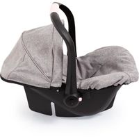 Bayer Design 67910AA Siège auto pour poupées, siège pour poupons, avec toit, poignée réglable, ceinture, pour poupées jusqu'à 46 cm, pour les enfants à partir de 3 ans