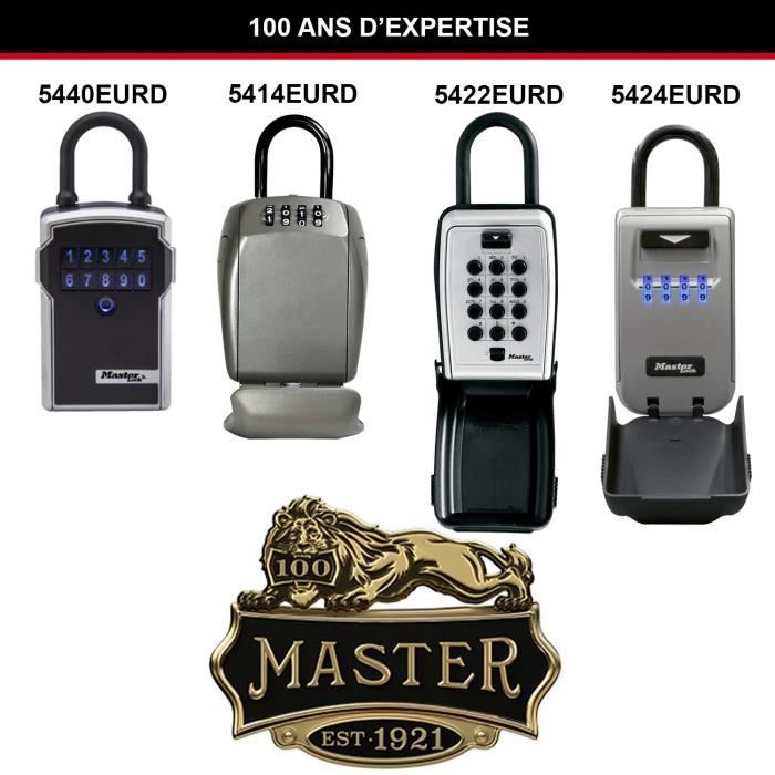 Boîte à clés étanche à combinaison Master Lock, Sécurité