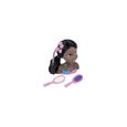 Tete a coiffer Metisse 20 cm Princesse Elisa avec accessoires de coiffure - Cheveux noirs - Jouet enfant Fille-0