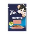 Nourriture humide pour chats - FELIX - 85 g - Saumon - Adulte-0