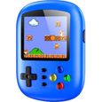 Console de jeux enfant portable retro mini 3 pouces petit jouet electronique game - 620 jeux classiques - Meilleur Cadeau -Bleu-0