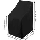 JORMFTTE Housse fauteuil jardin empilable 89x89x120/89cm, 210D Oxford étanche Label