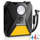 BYONDSELF Gonfleur de Pneus Voiture,12V Mini Compresseur d'Air Portable,Pompe à Pneu électrique avec Manomètre et Lumière LED