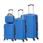 CELIMS FRANCE Set de Valise 4 Pièces | Valise CELIMS Weekend | Cabine + Moyenne + Grande + Vanity | Ultra-Résistant | Roues 360 | Cadenas | Bleu