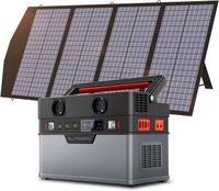 ALLPOWERS 606 Wh 700 W (1400W de crête) - Station d'alimentation portable avec 1 panneau solaire de 140W pour la maison