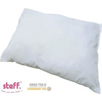 Steff - Oreiller bébé - 30x40 cm - coton percal - blanc - OEKO tex standard 100