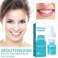 Teethaid Blanchissant Dentifrice, Mousse de blanchiment des Dents, ulcères de la bouche, l'élimination de la mauvaise haleine,(50 ML