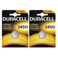 2 piles Duracell CR2450 3V Lithium pile à pile 2450 DL2450 K2450L