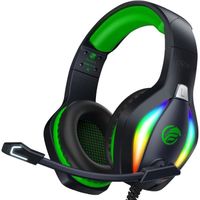 Fachixy [2023 New] FC100 Casque Gaming pour PC/PS4/PS5/Xbox/Mac/Nintendo Switch, Casque Gamer PS4 avec Lumière RVB