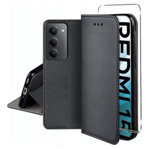 Housse cuir portefeuille Pour Xiaomi Redmi 15 4G Porsche Line