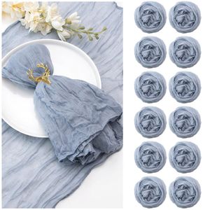 Lot De 12 Serviettes De Table En Satin Lavables Vert 43,2 X 43,2 Cm - Pour Mariage Et Fêtes