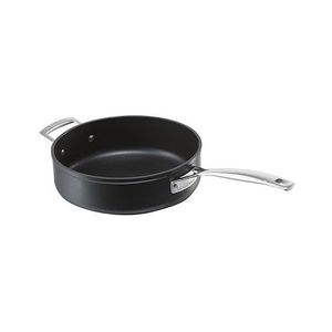 Sans PFOA /Ø 30 cm y Compris Induction Anthracite//Argent/é Compatible avec Toutes Sources de Chaleur Sauteuse Proven/çale Anti-Adh/érente en Aluminium Forg/é avec Couvercle Le Creuset