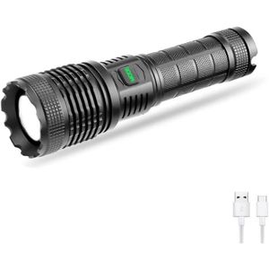 Lampe Torche Led Ultra Puissante Rechargeable USB 135000 Lumens 6000 mah 