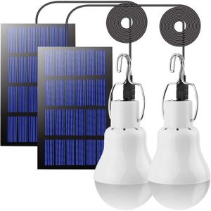 BALISE - BORNE SOLAIRE  Ampoules Solaires Led Lampe Extérieur Lot De 2 Lam