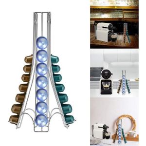 support de rangement de caf/é bo/îte de rangement empilable tiroir /à capsules Bo/îte de rangement de 36 dosettes de caf/é avec tiroir coulissant