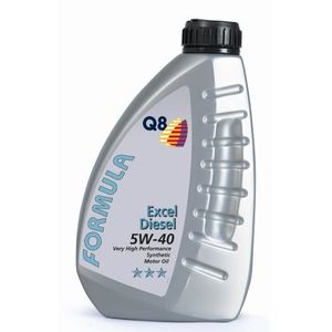 HUILE MOTEUR Bidon 1 litre d'huile moteur Q8 Formula Excel 5W40
