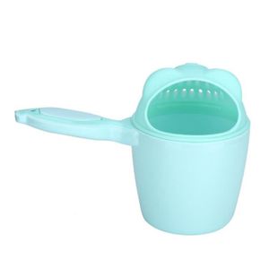 SHAMPOING ARAMOX rinçage de cheveux Coupe de shampooing pour bébé Cute Kid Wash Hair Bathing Flusher Protection Eye (Vert)