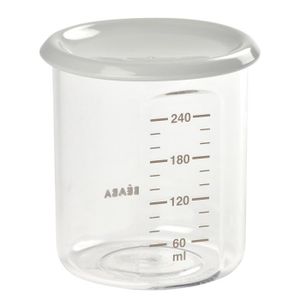 CONSERVATION REPAS BEABA Maxi Portion Tritan, Pot de conservation bébé, plastique premium - 240 ml - Grey