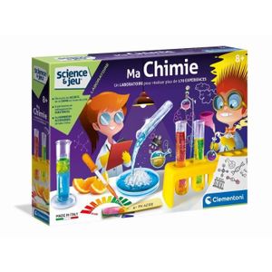 EXPÉRIENCE SCIENTIFIQUE Clementoni - Science & Jeu - Ma chimie - Réalise p