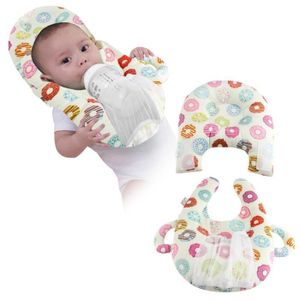 COUSSIN ALLAITEMENT Drfeify Coussin d'allaitement multifonctionnel et portable avec détachable auto-nourrissant bébé porte-biberon