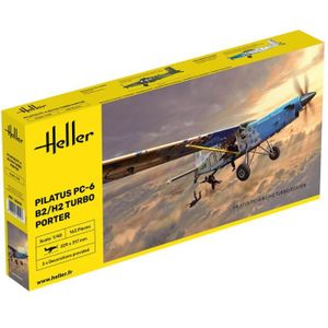 AVION - HÉLICO Maquette d'avion - HELLER - PILATUS PC-6 B2/H2 Turbo Porter - 15 ans - Mixte - Plastique