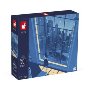 PUZZLE Puzzle la Nuit Bleue - JANOD - 500 Pièces - Carton