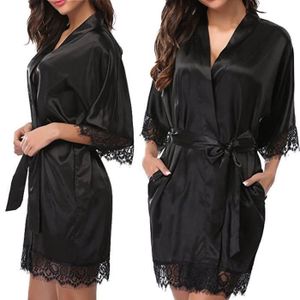 Peignoir et nuisette en satin Cdiscount