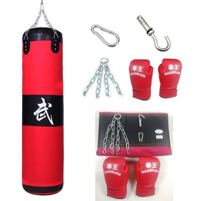 Sac de Boxe Sac de Frappe Kickboxing Kit Boxe Avec Gants Cha ne
