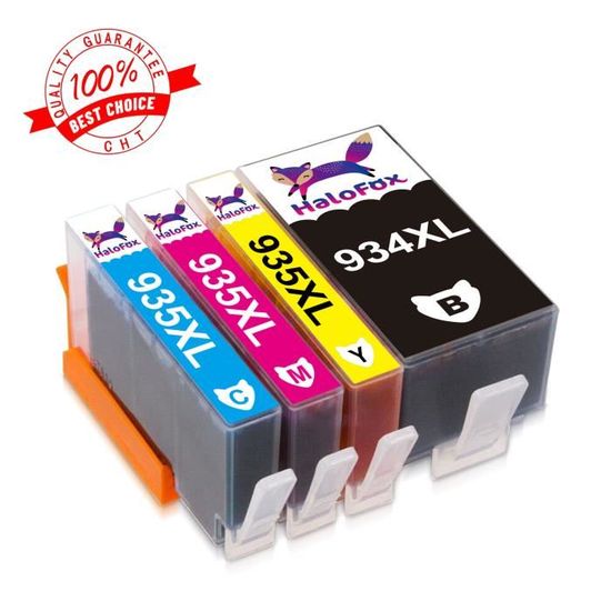 4 Cartucce Inchiostro 934XL 935XL Compatibili HP, Nero, Ciano, Magenta, Giallo Per OfficeJet 6220, 6800, Pro 6230, 6830