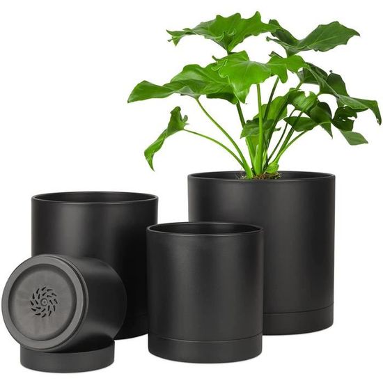 Lot De 2 Pots De Fleurs Suspendus à Arrosage Automatique De 25,4