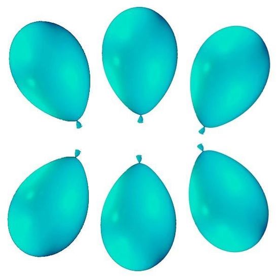 Petit Ballon pas cher turquoise special decoration mariage x100 sachet de 100 ballons diametre 14cm Cdiscount Maison