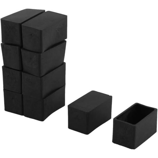 Lot De 4 Cache-pieds Carrés En Caoutchouc - 30x30 Mm - Pour Protéger Les Meubles Et Les Chaises - Marque Uxcell