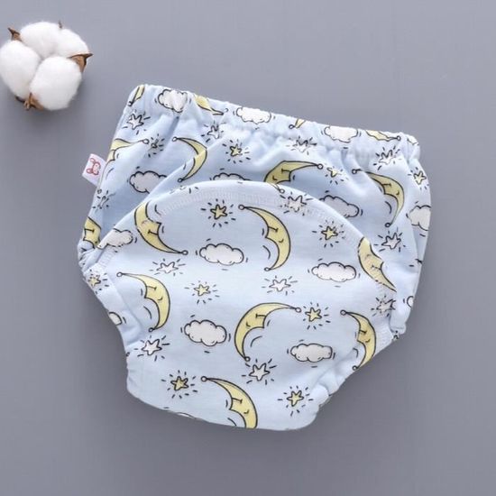 Petalum Lot De 4 Culottes D'Apprentissage Bébé Lavables – Sous-vêtements Coton Respirants 6-20 Mois