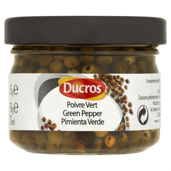 Ducros Poivre Vert En Verrine 35g - Lot De 4 - Arôme Fruité Intense