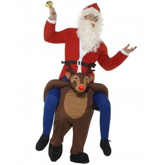 Deguisement Renne Du Pere Noel Deguisement Pere Noel A Dos De Renne Adulte Cdiscount Jeux Jouets