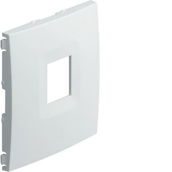 Enjoliveur HAGER WK751B Blanc Pour Prise RJ45 Ou HP Mono - Blanc Névé, Neuf Sous Blister