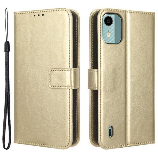 Coque Pour Nokia C12 Avec 2 Protecteurs D'écran En Verre Trempé, Housse