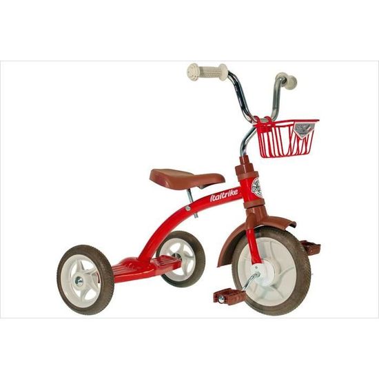 Tricycle rétro en métal rouge. - Cdiscount Sport