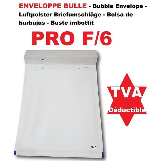 10 Enveloppes à Bulles Matelassées Format Au Choix Marron Ou Blanche